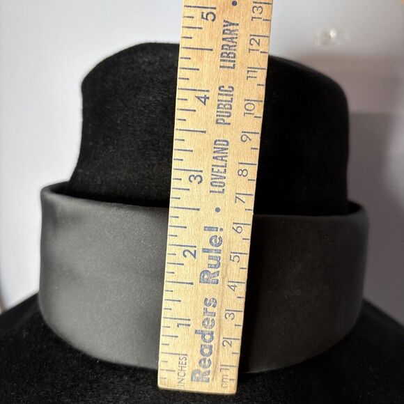 Dachettes Designed By Lilly Dachè Velour Black Brimmed Hat - Picture 8 of 11